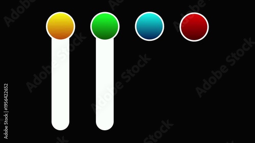 Gradient Color Infographic Banner Animation Modern Business Marketing Presentation Background High Resolution Loop