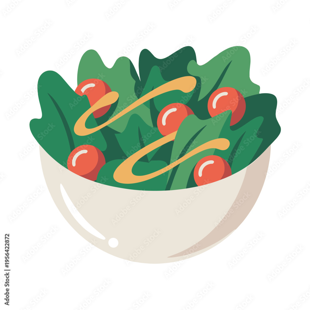 Fototapeta premium Fresh, vibrant, and healthy salad. 
