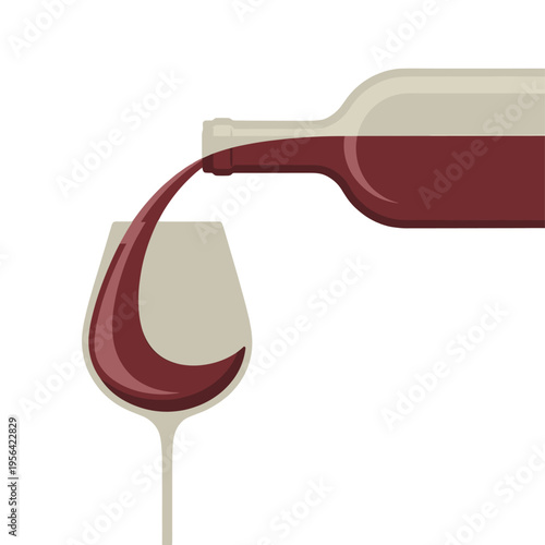 Wine pouring into glass, celebration.