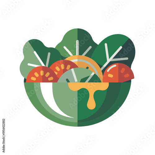 A Fresh, Vibrant Salad in a Bowl.