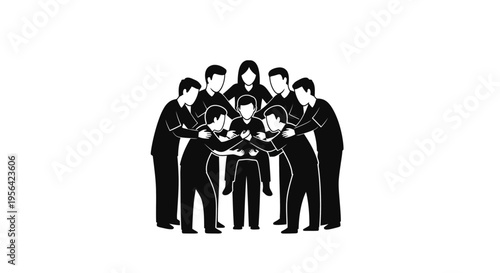 Group of Business People Standing Together.