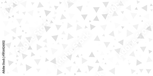 White and gray background. Geometric style. Mesh of triangles. Mosaic template for your design.