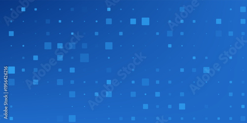 Blue Tech Finance Fintech Background Abstract Pixel Pattern. Abstract Business Tech Science Vector Backdrop.