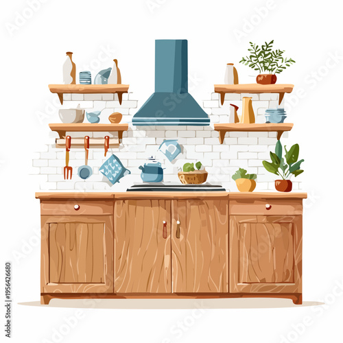 Gemütliche Landhausküche mit rustikalem Charme