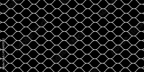 Net pattern. Rope net vector silhouette. Soccer, football, volleyball, tennis and tennis net pattern. Fisherman hunting net rope texture or pattern.