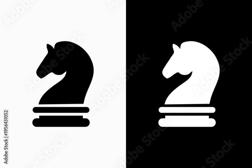 Chess Horse Pawn Vector Logo Premium 