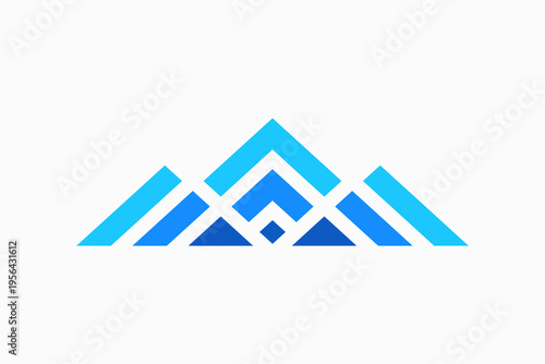 Mountain Finance Vector Logo Premium 
