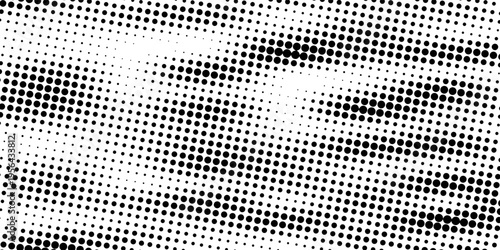 Grunge halftone black and white dots texture background. Spotted vector Abstract Texture