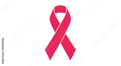 Pink Ribbon Symbolizing Breast Cancer Awareness.