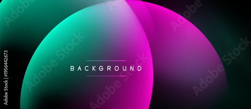 Abstract gradient background. Teal, purple hues blend smoothly. Minimalist design features central text element, black canvas.