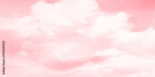 White cloud on pink sky background