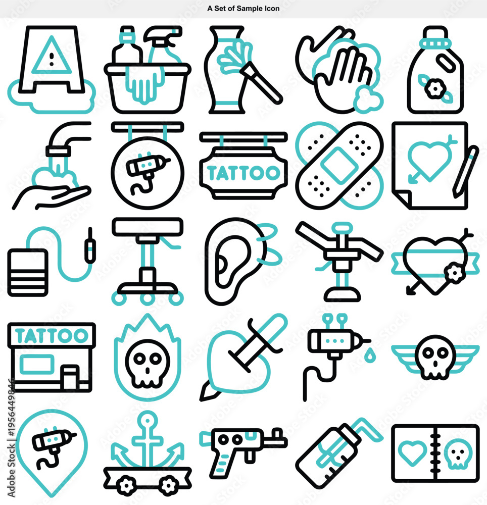 Fototapeta premium science and education icons