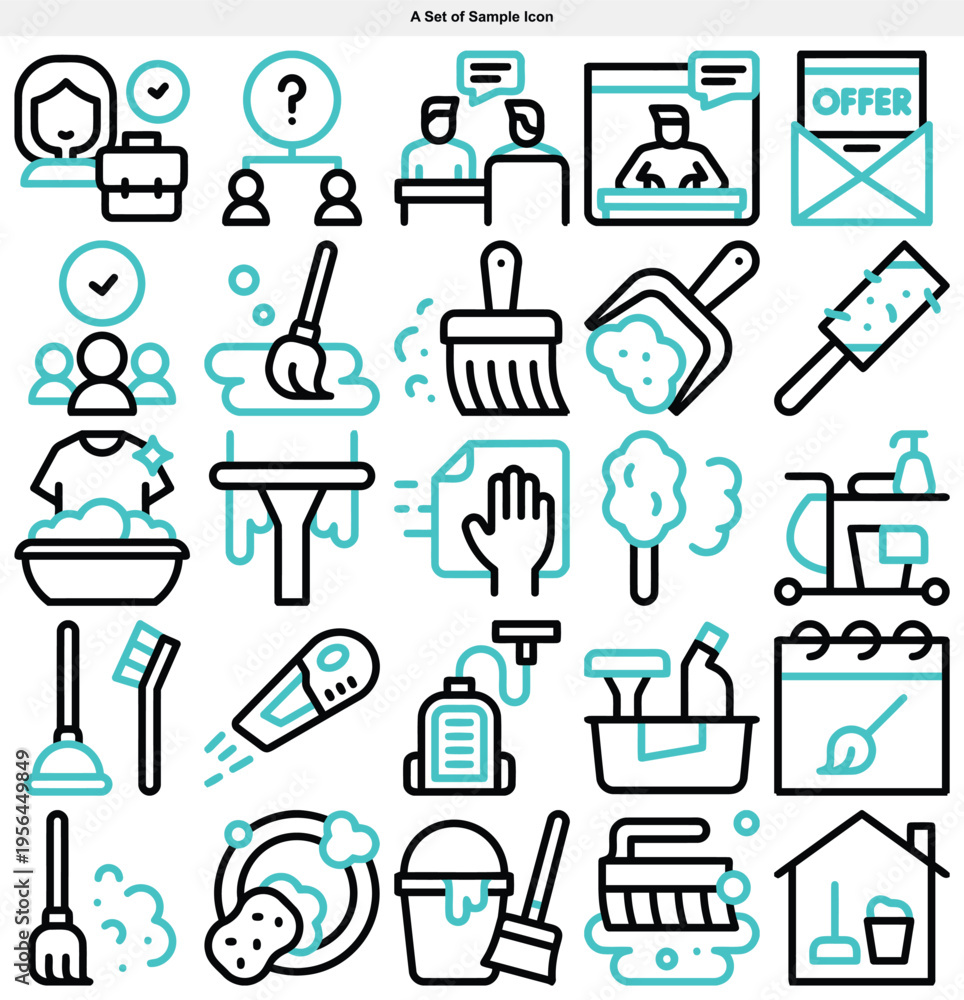 Fototapeta premium set of icons for web