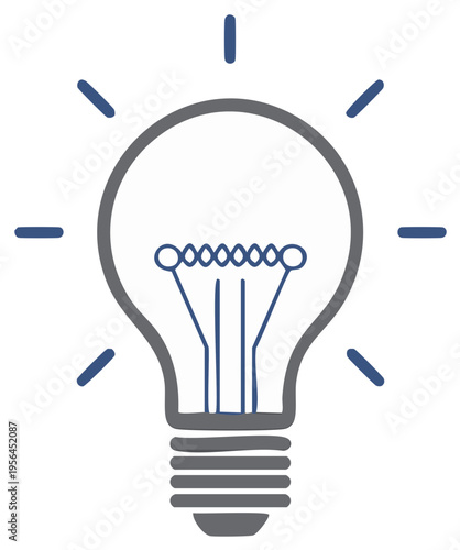 Lightbulb Idea Illustration Graphic Design Innovation Creativity Concept Symbol Solution Inspiration Invention Bulb