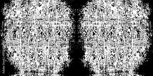 Black and white grunge. Distress overlay texture. Abstract surface dust and rough dirty wall background concept. Worn, torn, weathered effect. Vector illustration, EPS 10.