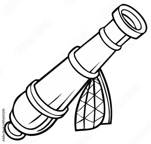 Illustration of a Cannon Ready to Fire Old Weapon Artillery Piece Firepower