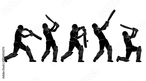 Cricket Batting Silhouette Master Collection