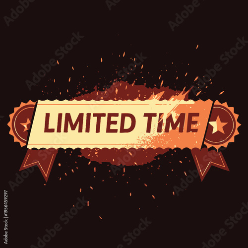Limited time offer sticker or label