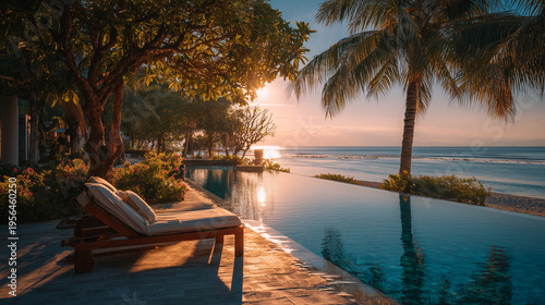 Wallpaper Mural Poolside relaxation concept Torontodigital.ca