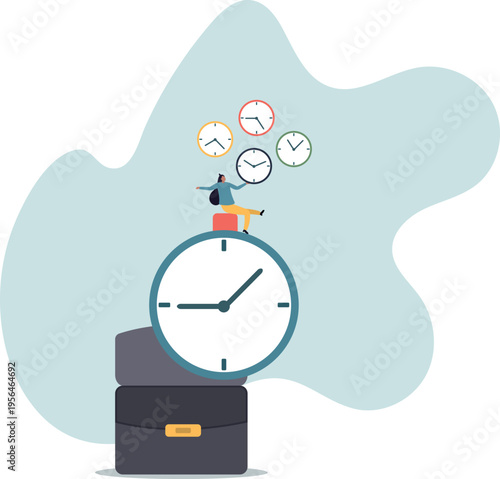 Time management for best efficiency and productivity, manage project and control timeline or schedule,human life and situation.