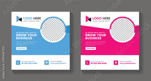 New Social Media Post Template , Facebook Post, ,LinkedIn Post