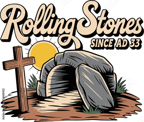 Rolling Stones Since AD 33 Svg, Resurrection Svg