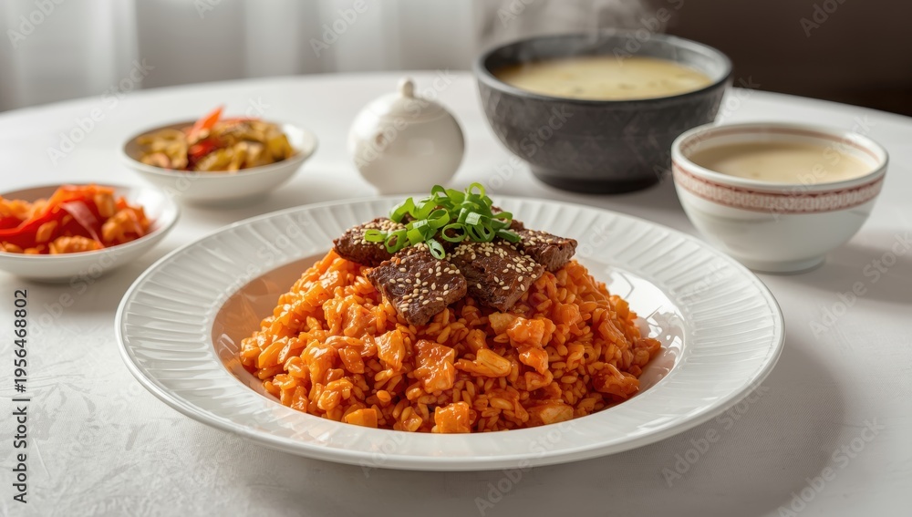 Fototapeta premium Korean cuisine Kimchi rice