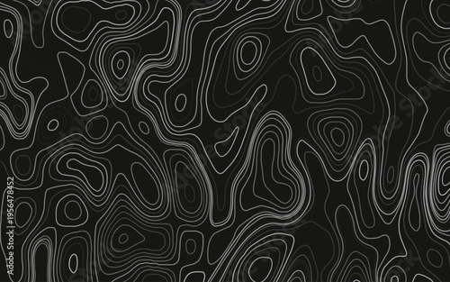 Abstract topographic contours map background, Vector geographic contour map Topographic patterns Vintage outdoors style. Vector illustration.