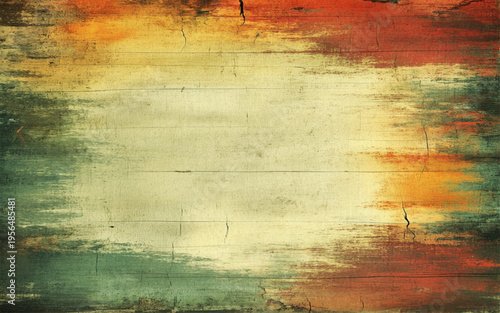 Foto Vintage Grunge Texture Background with Warm Rust and Cream Tones