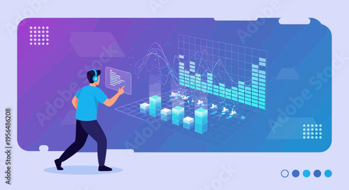 Interactive data visualization in a virtual environment for insightful analytics with cutting-edge