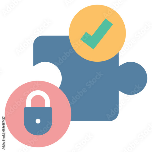 extensions check browser online cyber protection security privacy flat style icon