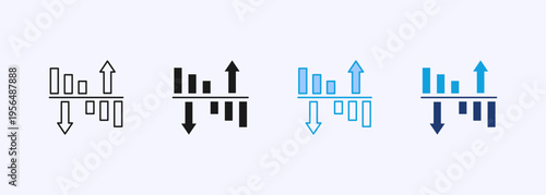Volatility Icon Set Multiple Style Collection Element For Design
