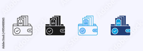 Solvency Icon Set Multiple Style Collection Element For Design
