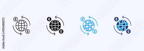 Arbitrage Icon Set Multiple Style Collection Element For Design