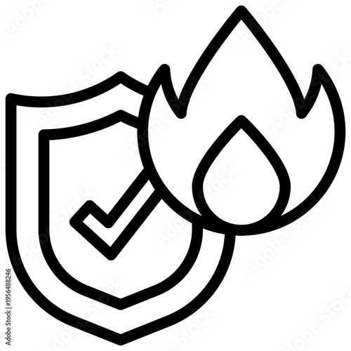 shield firewall cyber online privacy protection security simple line icon