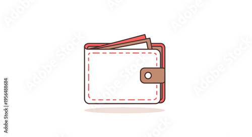 Leather Wallet Purse Money Holder.