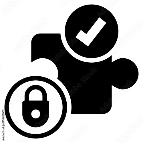 extensions check browser online cyber protection security privacy solid glyph icon