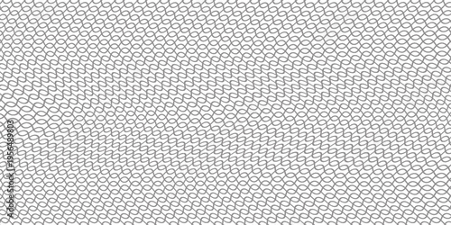 Wire mesh fence isolated on white background. Mesh texture for fishing nets. Seamless black pattern for sportswear or soccer goal, volleyball net, basketball hoop, hockey, athletics.