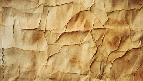 Old paper vintage texture surface for background. Recycle pale brown paper texture, Brown color recycled kraft paper texture blank with copy space for text.