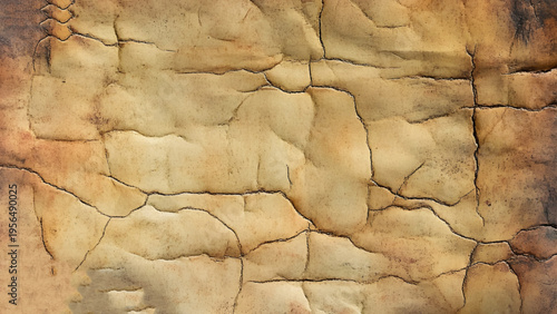 Stippled crumpled paper sheet grunge craft overlay texture with vector illustration. Old vintage crumpled stipple paper grunge punk overlay craft background