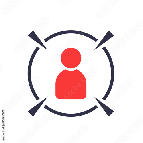 Military Target Human Crosshair Icons