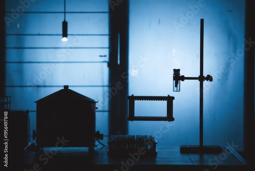 Investigation thriller uncovering secrets in a dimly lit lab environment