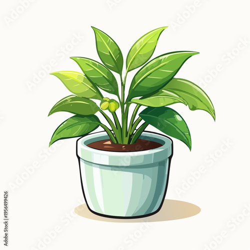 Japandi Pflanzendekoration mit minimalistischer Ästhetik