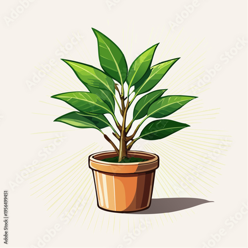 Japandi Pflanzendekoration mit minimalistischer Ästhetik