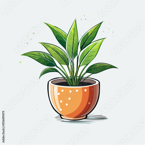 Japandi Pflanzendekoration mit minimalistischer Ästhetik