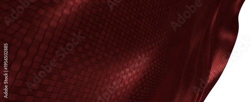 Obraz na plátne Close-up of elegant burgundy fabric