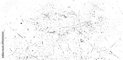 Scratched Grunge Urban Background Texture Vector. Dust Overlay Distress Grainy Grungy Effect. Distressed Backdrop Vector Illustration. Isolated Black on White Background. EPS 10.