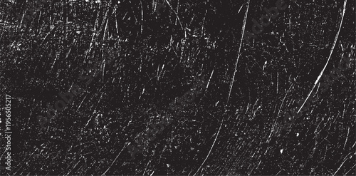 Scratched Grunge Urban Background Texture Vector. Dust Overlay Distress Grainy Grungy Effect. Distressed Backdrop Vector Illustration. Isolated Black on White Background. EPS 10.