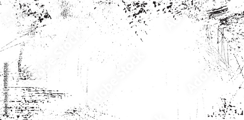 Scratched Frame. Grunge Urban Background Texture Vector. Dust Overlay. Distressed Grainy Grungy Framing Effect. Distressed Backdrop Vector Illustration. EPS 10.