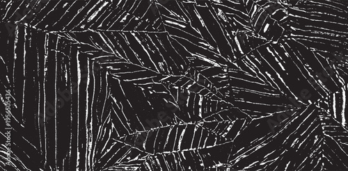 Worn down wallpaper pattern design. Broken plaster and grunge damask effect. Distressed overlay texture design. Vector illustration. Eps10.